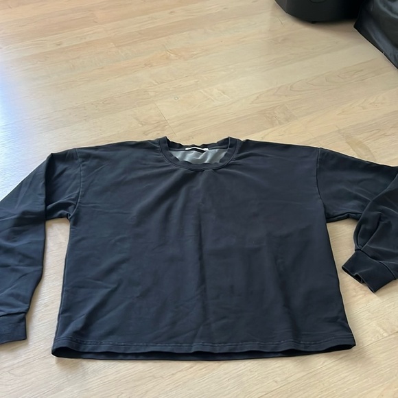 Marine Layer Tate Crop Pullover Womens Lightweight Boxy Sweatshirt Small - Picture 1 of 6